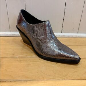 Seychelles Pewter Ankle Booties